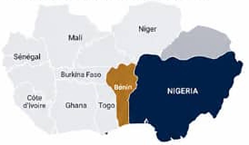 West Africa delivery map